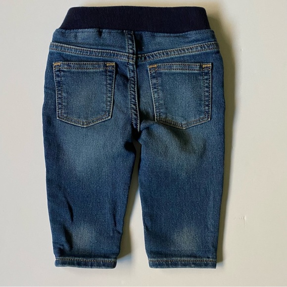 Gap jeans size 3-6 months “My first easy slim” comfy wide waist band baby EUC - Picture 6 of 13